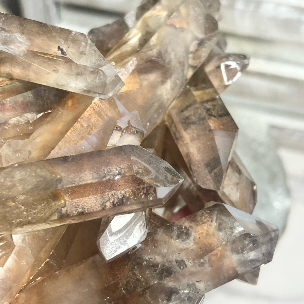 Heart ❤️ Shaped Garden Quartz Cluster - Picture 6 of 7